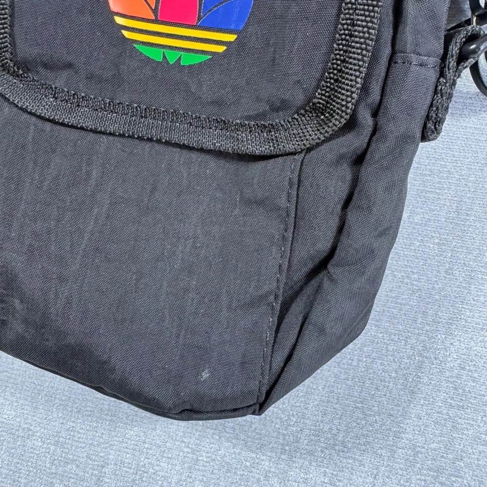 Adidas‎ Crossbody Bag Unisex OS Black Multicolor Trefoil Festival Pouch Sport
